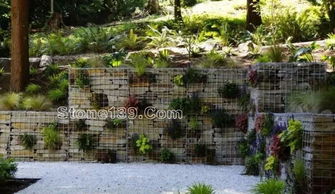 石籠景墻 以碎石構筑的自然與工業美學